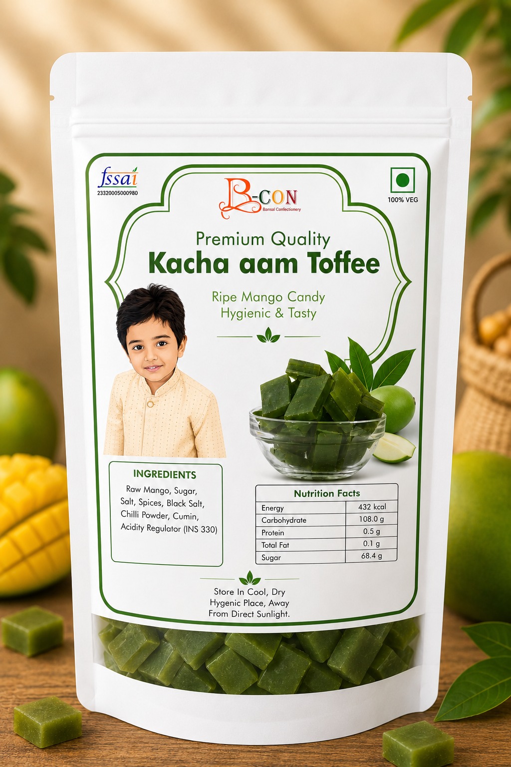Kaccha Aam Toffee